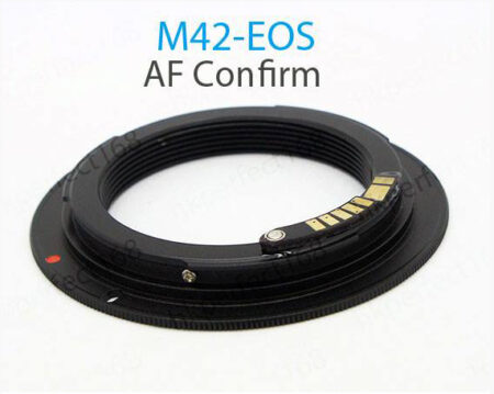 M42 to Canon EMF adapter, with focus confirm