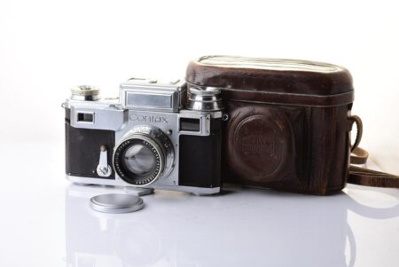 Pre-war Contax III rangefinder camera with Carl Zeiss Jena Sonnar 5cm f/2.0 lens from 1941!