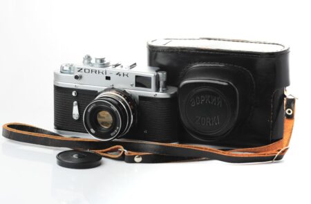 Zorki-4k rangefinder camera with black Industar-61 L/D 53mm f/2.8