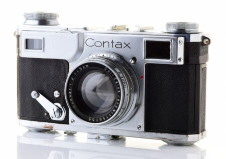 🇺🇦 Pre-war Contax II rangefinder camera with collapsible Carl Zeiss Jena Sonnar 5cm f/2.0 lens from 1936!
