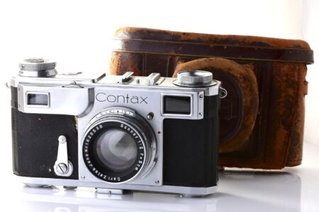 🇺🇦 Pre-war Contax II rangefinder camera with collapsible Carl Zeiss Jena Sonnar 5cm f/2.0 lens from 1938!