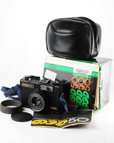 🇺🇦 Excellent vintage FED-50 soviet scale 35mm film camera, boxed