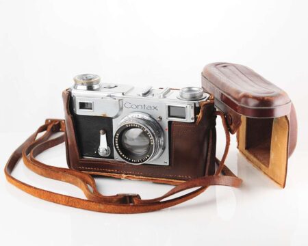 🇺🇦 Contax II rangefinder camera with collapsible Carl Zeiss Jena Sonnar 5cm f/2.0 lens