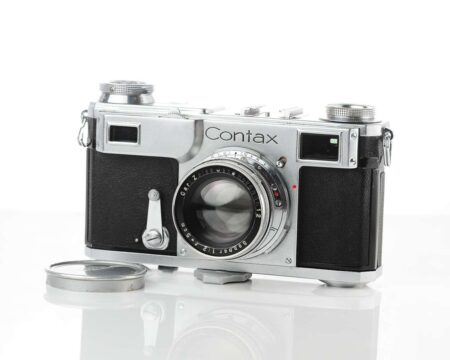 🇺🇦 Pre-war Contax II rangefinder camera with collapsible Carl Zeiss Jena Sonnar 5cm f/2.0 lens from 1937!