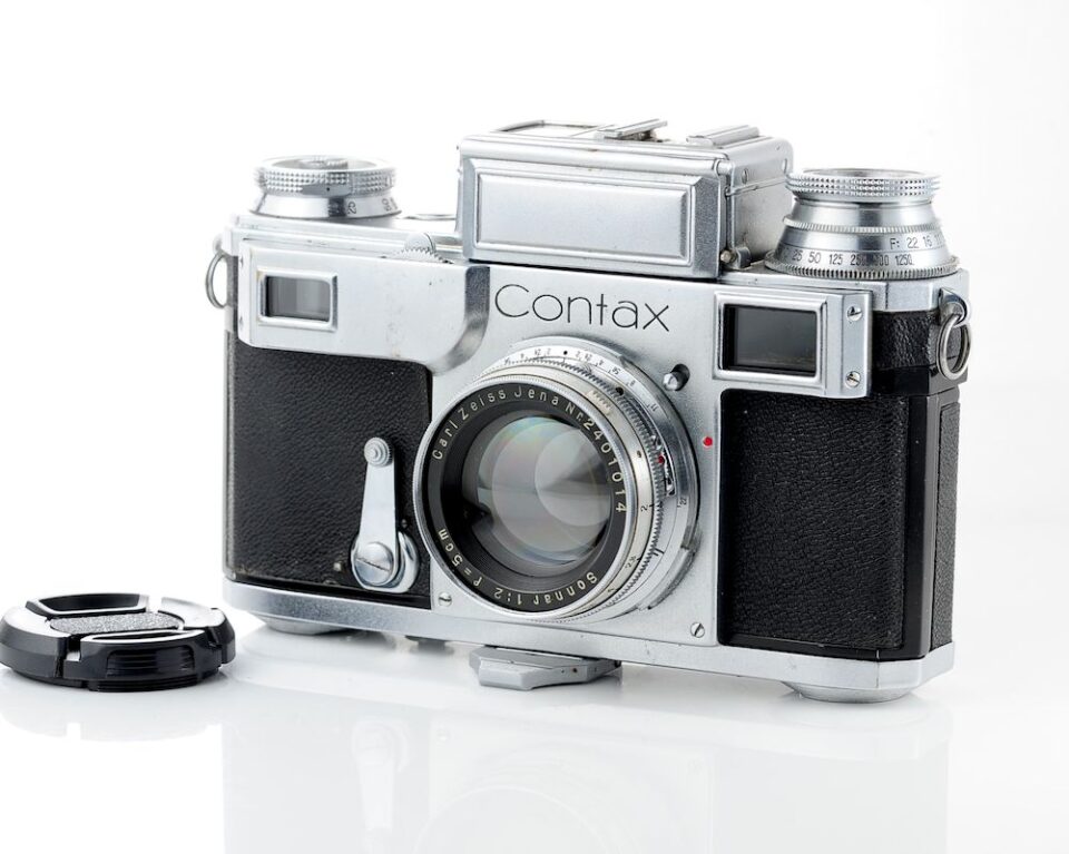 🇺🇦 Early Contax III rangefinder camera with collapsible Carl Zeiss Jena Sonnar 2/50 - from 1940!