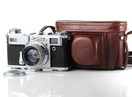 🇺🇦 RARE: Soviet Kiev-2a rangefinder 35mm film camera from 1955!