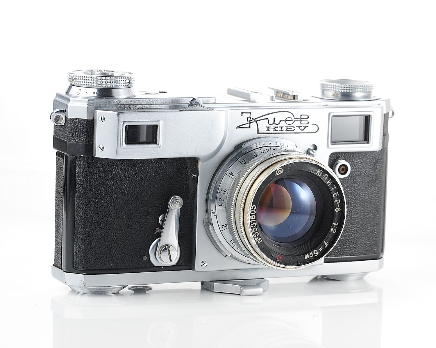 🇺🇦 RARE: Soviet Kiev-2a rangefinder 35mm film camera from 1955! - Image 7